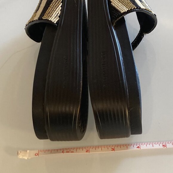 Donald Pliner sandals with intricate beadings. Size 5.0 - Picture 2 of 12